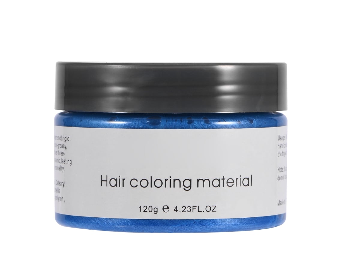 2026-Creme Colorante Capilar Unissex Descartável 120ml, Cera Penteado e Tinta Azul para Cabelos