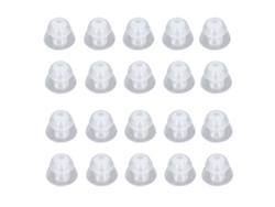 20 Piezas De Tapones De Silicona Para Los Oídos De Repuesto Para Audífonos Sound Aid, Suaves Y Cómodos, De Bolsillo, Para Audífonos Sound Aid Pequeños