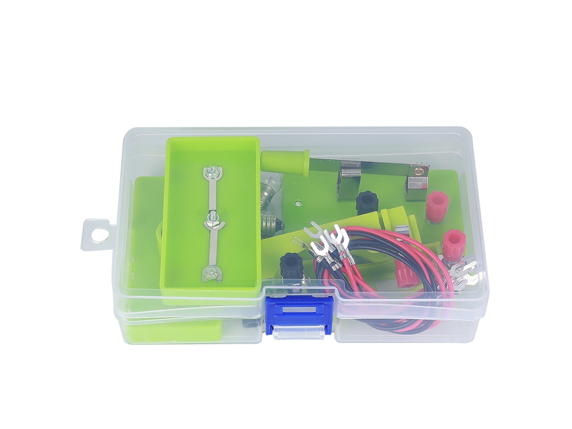 Juguete educativo de electricidad para niños: circuito serie-paralelo para armar uno mismo, juego de física para aprender.