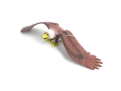 Figura de águila artificial con sonido, de PVC, para decoración y regalo.