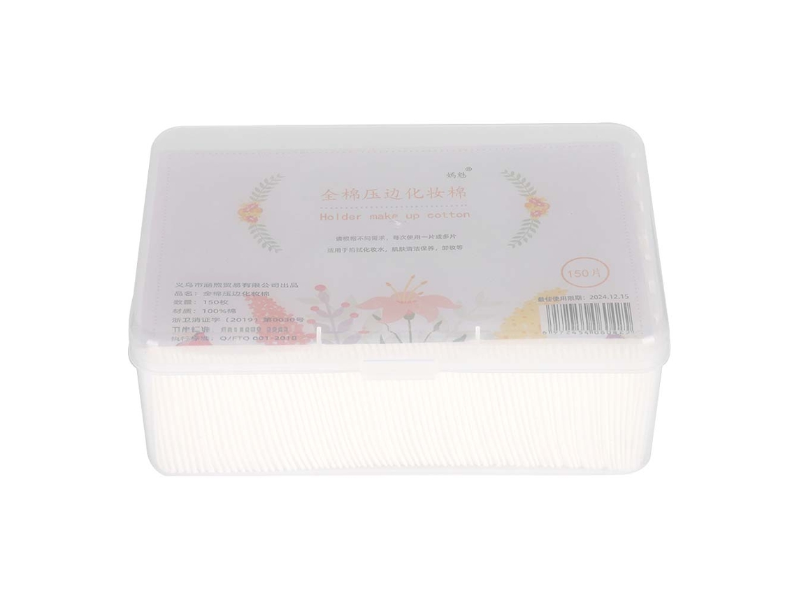 150 Unidades/caja De Toallitas De Algodón Para Desmaquillar Y Limpiar El Rostro.