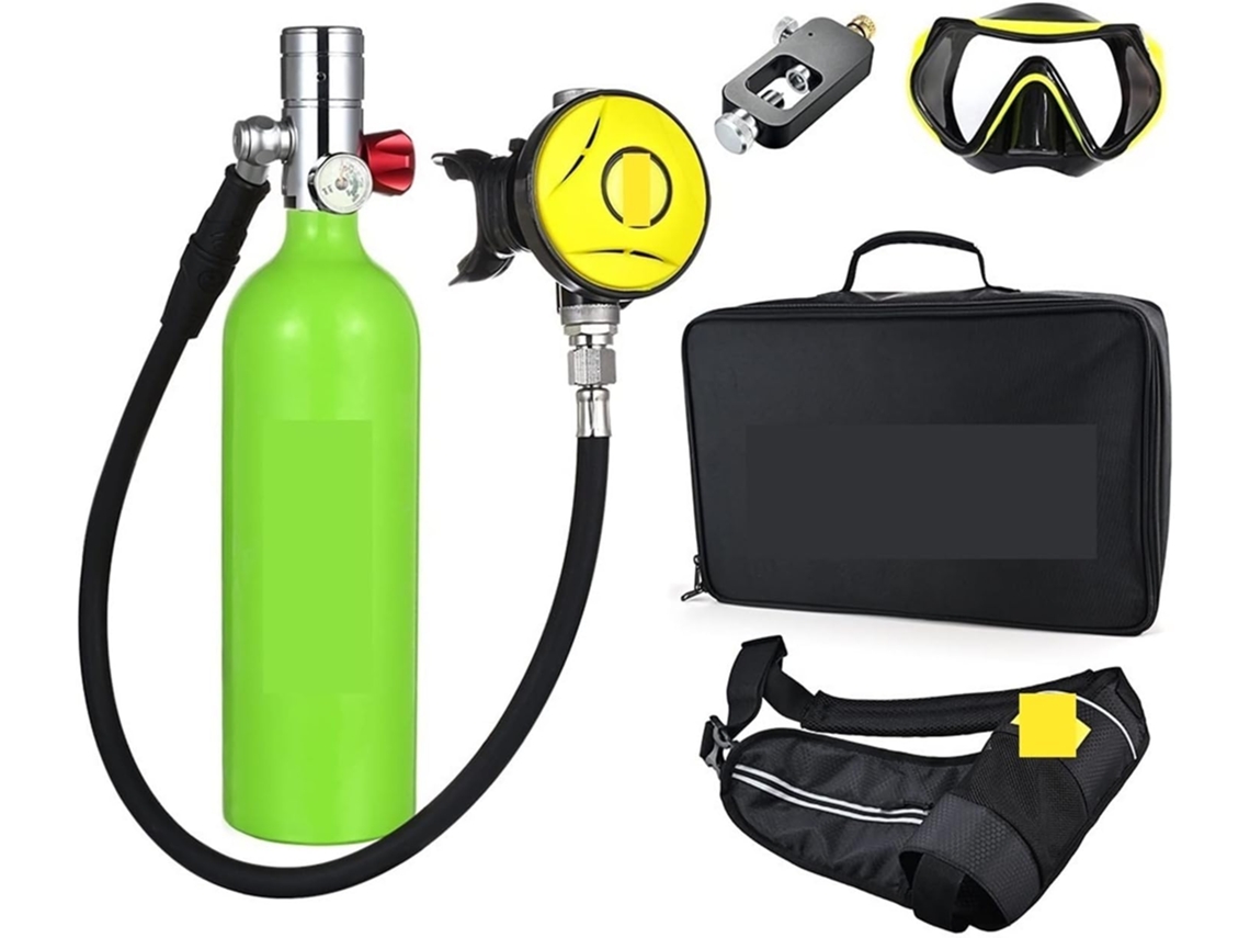 Mini Cilindro De Oxígeno Para Buceo Con Respirador Portátil De 1 Litro De Capacidad (color:
