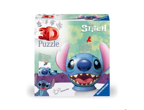 Puzzle 3D Ball 72P Stitch Con Orejas