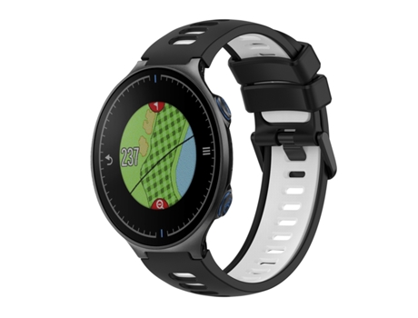 Correa Smartwatch para Garmin Approach S5 Silicona Bicolor (Negro + Blanco)