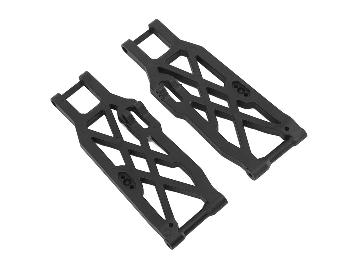 2 Brazos De Suspensión Inferiores Traseros De Nailon Para Coche Rc Zd Racing 9021 08423 1/8 Negro