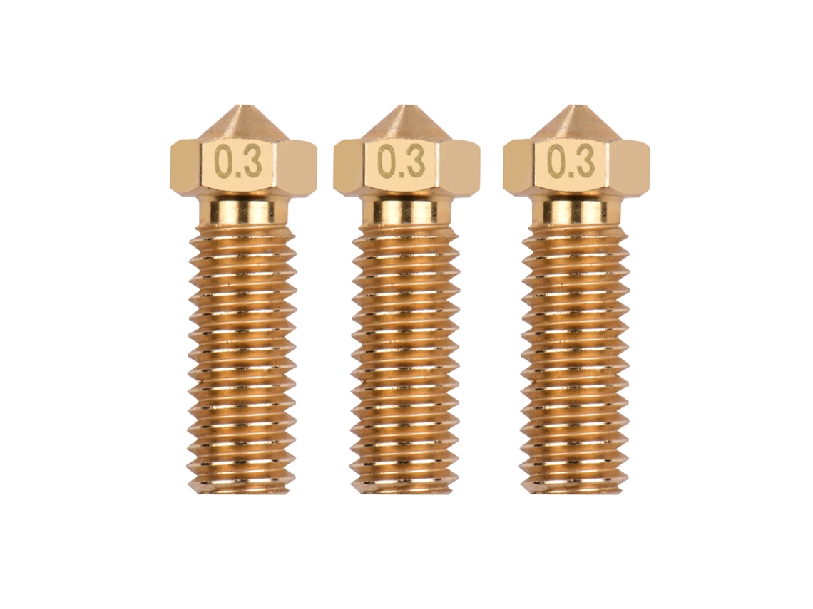 Boquillas de bronce volcánicas de 0,3 mm y 1,75 mm para impresoras 3D con marca