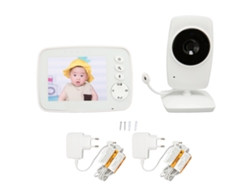Monitor Bebê Com Câmera E Áudio Hd 1080p 3.2 Polegadas Visão Noturna Sem Fio Comunicação Bidirecional Plugue Eu 100-240v