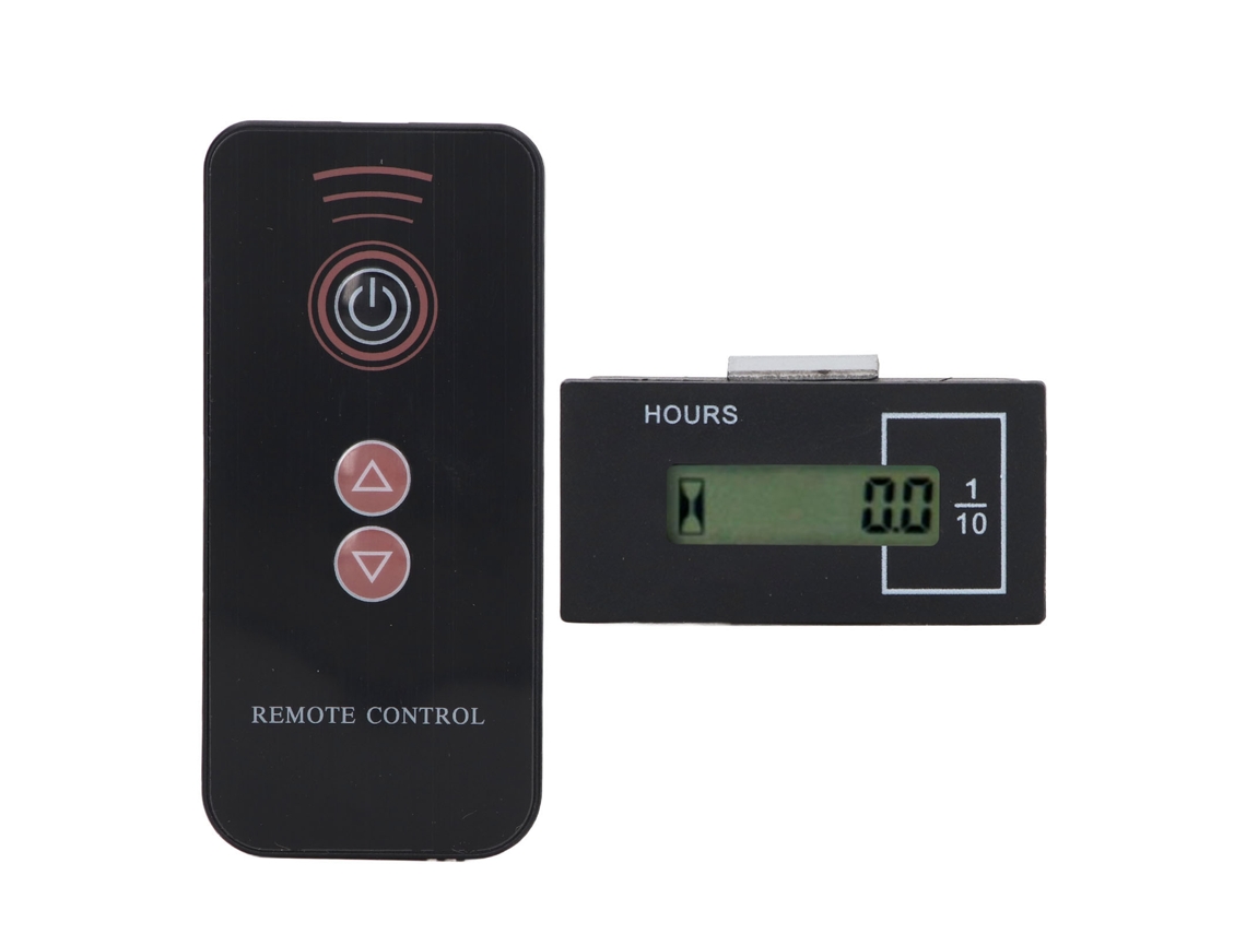 Contador De Horas Digital Lcd Para Excavadora Con Control Remoto 12v-36v 0-99999.9h