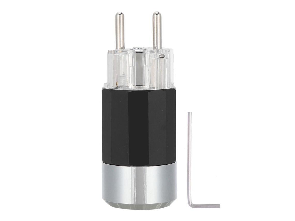 Conector De Audio Mono Hifi E109r De Cobre Puro Galvanizado Con Rodio.