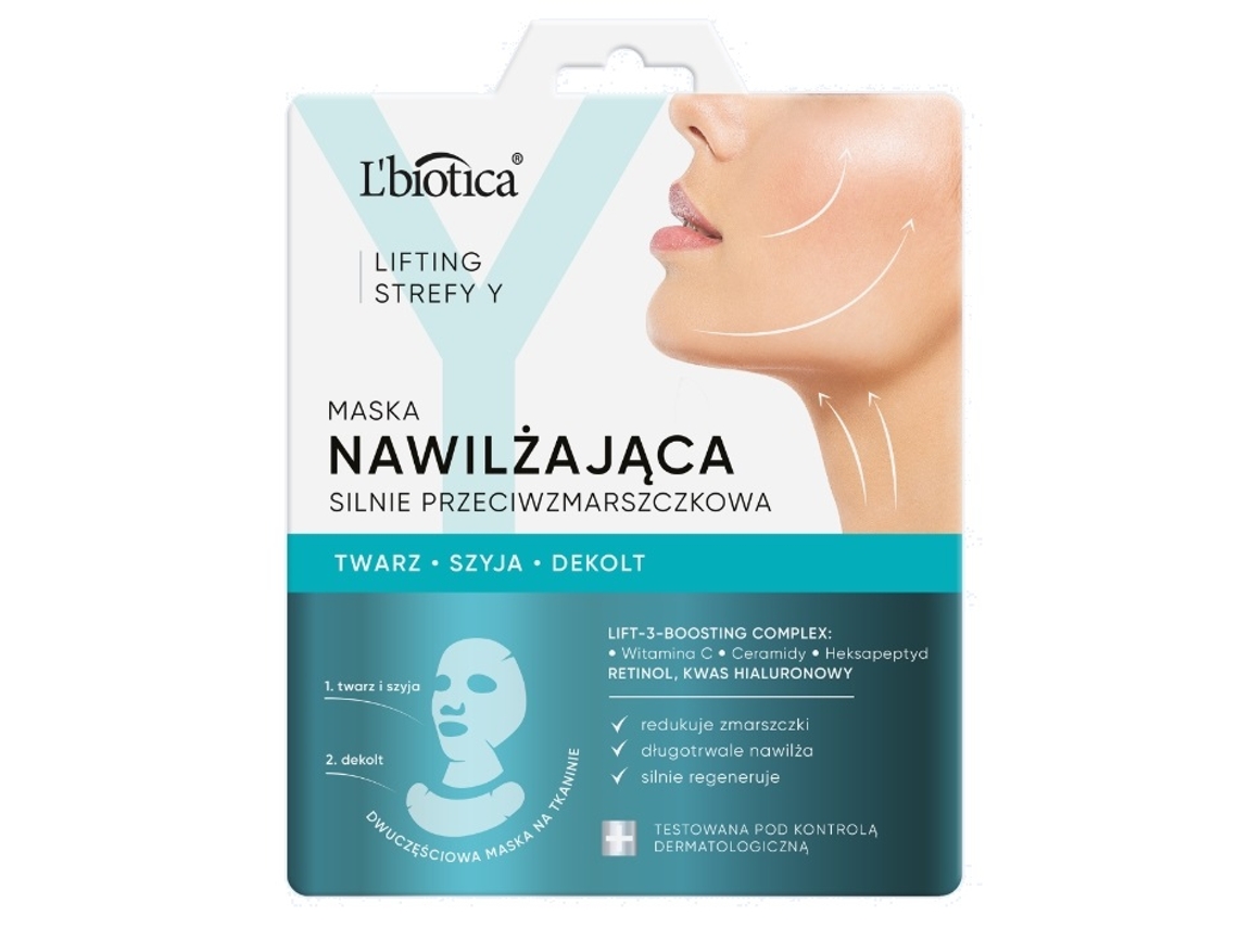 Mascarilla facial hidratante antiarrugas Lbiotica Lifting (1 unidad)