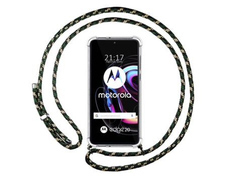 Carcasa Motorola Edge 20 TUMUNDOSMARTPHONE Colgante Verde