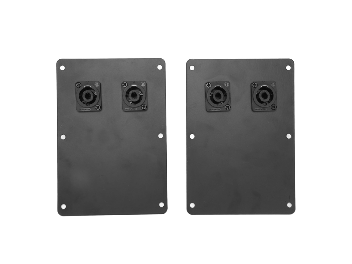 2 Placas De Conexión Para Altavoces Con 2 Conexiones Speakon Para Gabinetes De 6 A 18 Pulgadas (accesorio De Audio)