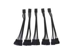 Cable De Extensión Para Ventilador De 5 Piezas, Divisor De Conector De 1 A 2, Adaptador De 4 Pines