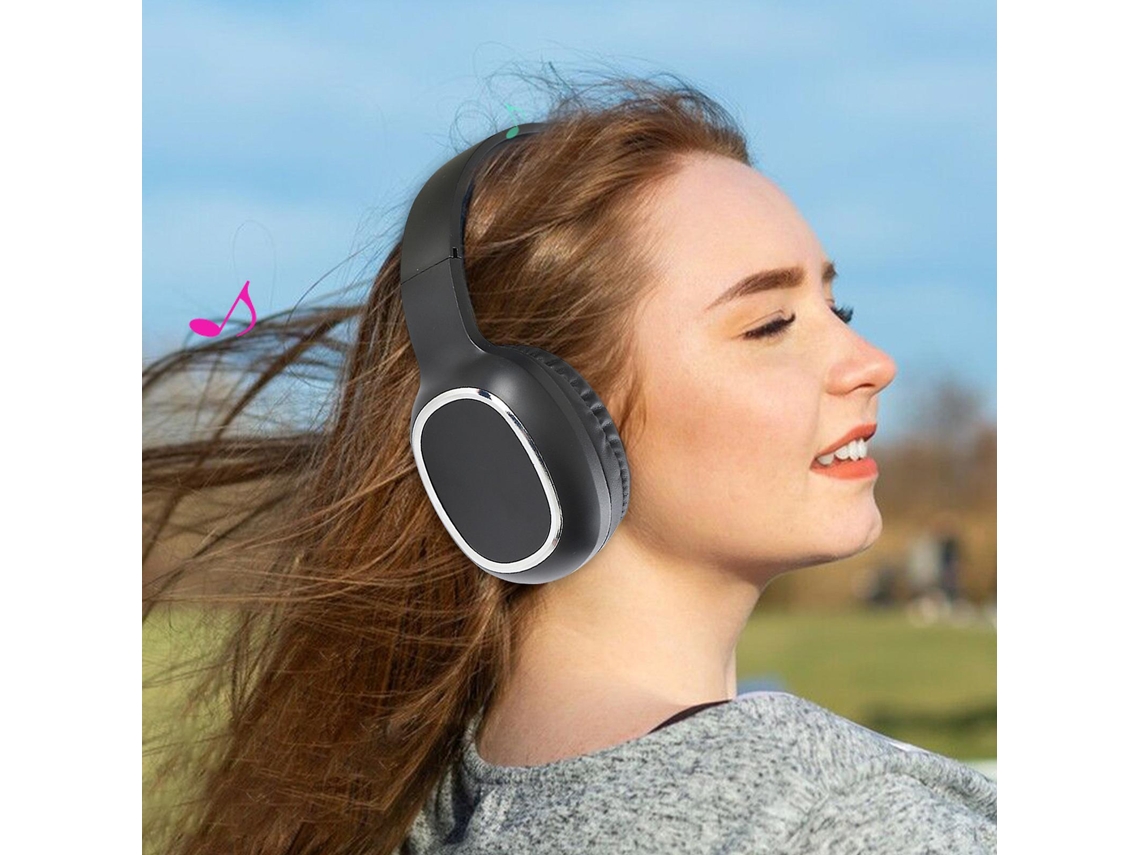 Auriculares Bluetooth  Bajo Juego Computadora Celular Deportes Negro