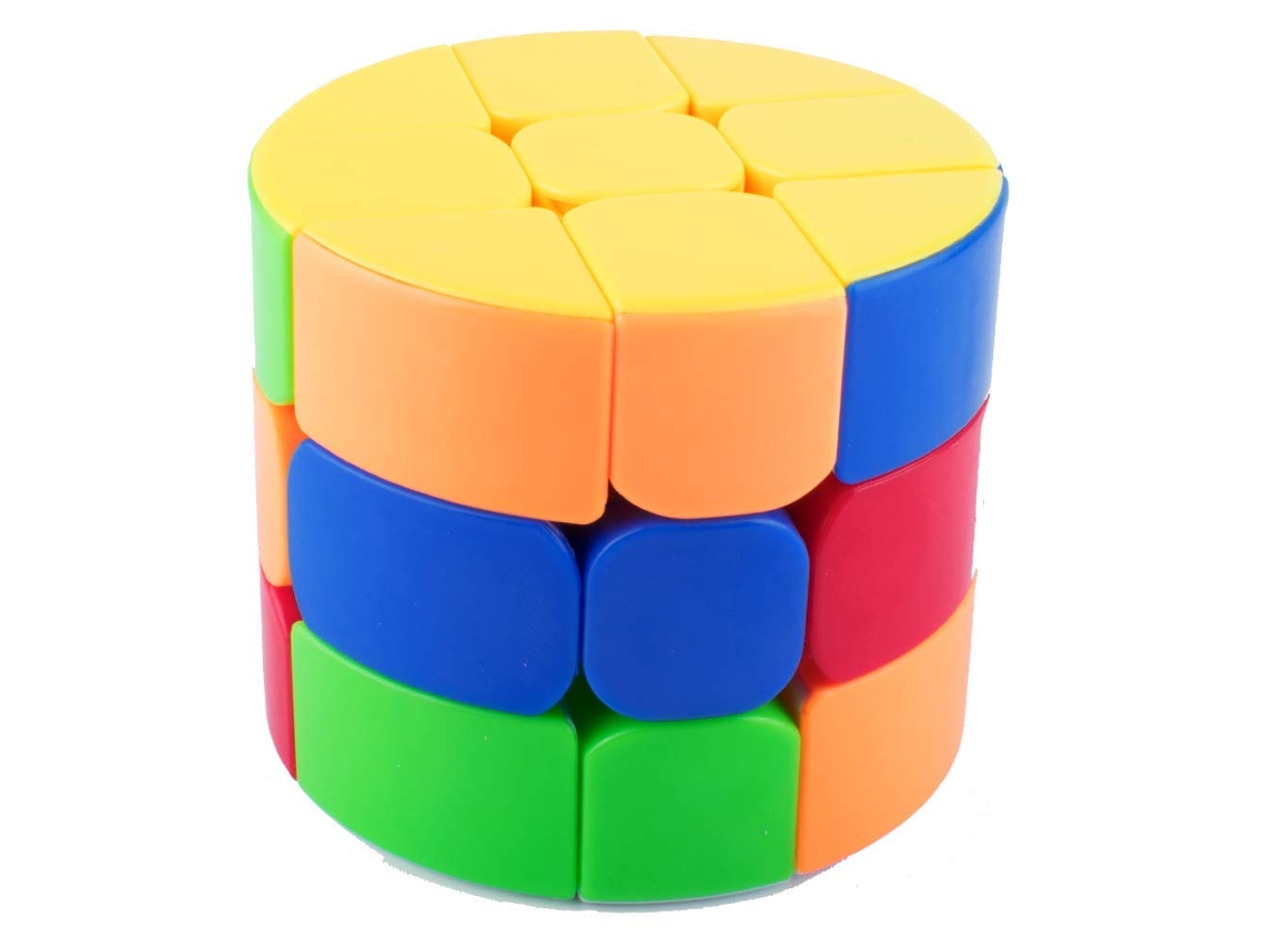 Quebra-Cabeças de Cubo Mágico Velocidade 3X3 Torção Mestre Ultra-Suave Base Multicolorida Cilindro Brinquedos Quebra-Cabe