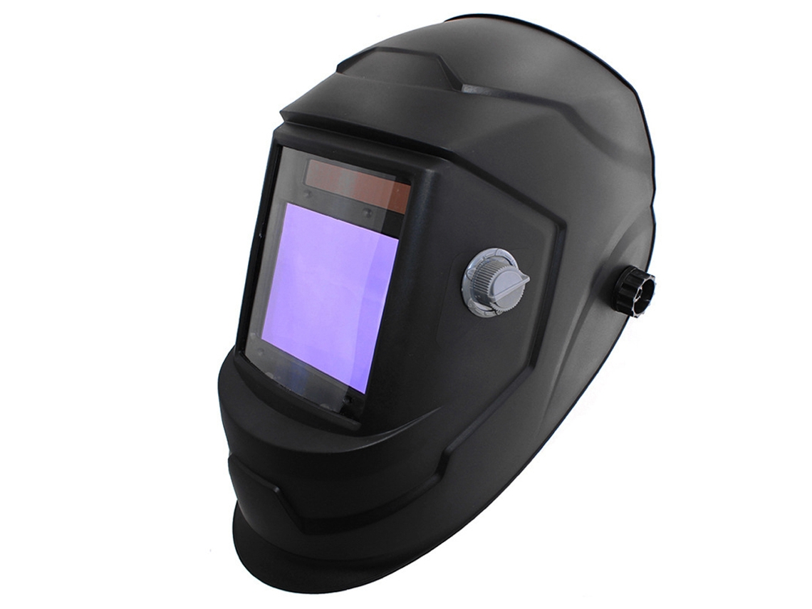 Casco De Soldadura De Oscurecimiento Automático Con Visión Panorámica Y 4 Sensores Solares Para Soldadura Tig, Mig Y Arc, Y Pulido.
