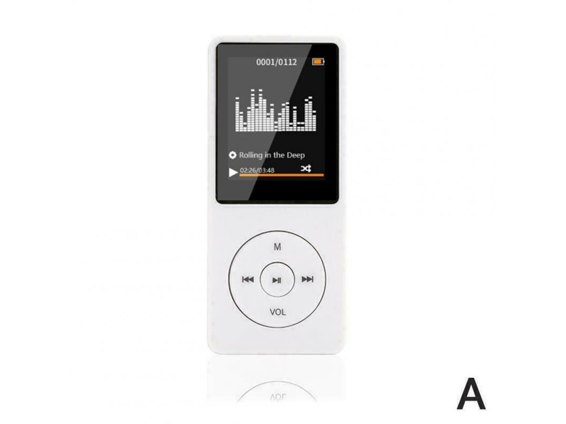 Reproductor MP3 Bluetooth portátil Mp4 Radio Fm externa pluma grabadora blanca ultrafina CUICH