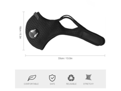 Mascarilla Facial Reutilizable Con Válvula Y Filtro De Carbón Activado Ajustable Para Correr, Montar En Bicicleta, Acampar Y Viajar.