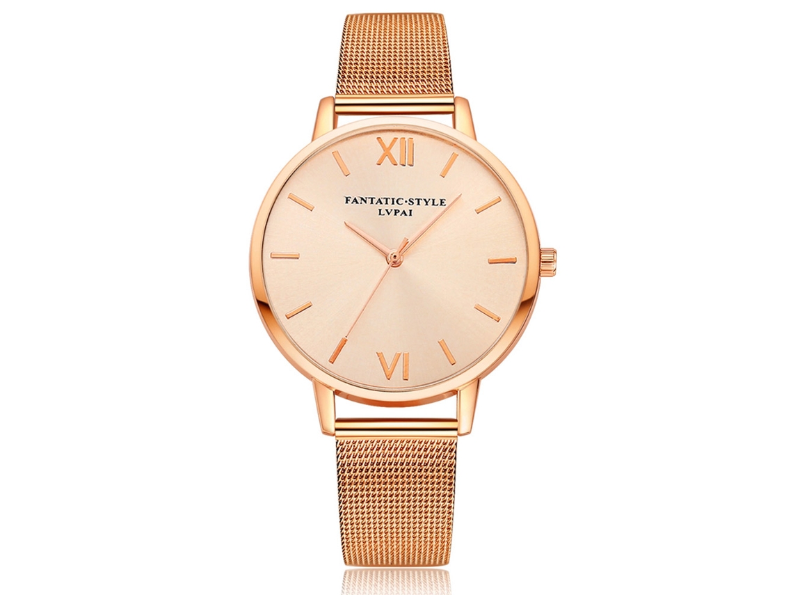Reloj De Pulsera Analógico De Cuarzo Informal Para Mujer Gaiety Con Correa De Pu Y Esfera Redonda Azul.