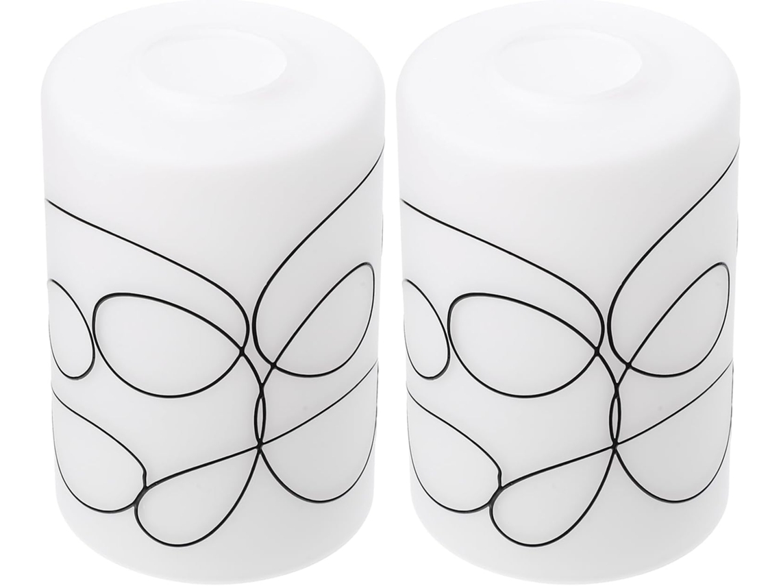 Cubierta De Vidrio Cilíndrica De 2 Piezas Para Lámpara Colgante Decorativa De Repuesto