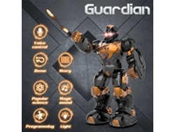 Juguete robot para niños, programable, con control remoto, detección de gestos inteligentes, carga, modo de canto y baile, transmisor y control por voz (marrón) CHRONUS