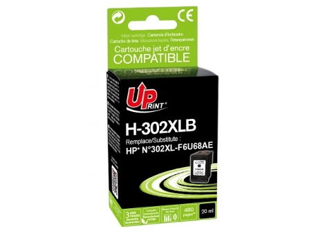 Cartucho De Tinta Genérico Para Hp Oj 3800 Nº302Xl Negro UPRINT