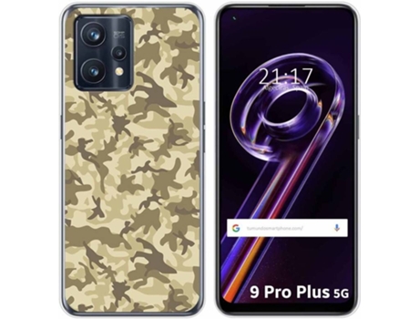 Carcasa para Realme 9 Pro Plus 5G TUMUNDOSMARTPHONE Dibujos Sand Camuflaje Multicolor