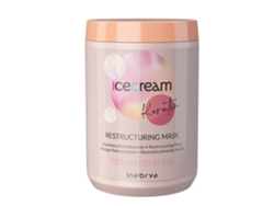 Mascarilla de keratina Inebrya Ice Cream para la reconstrucción capilar, 1000 ml