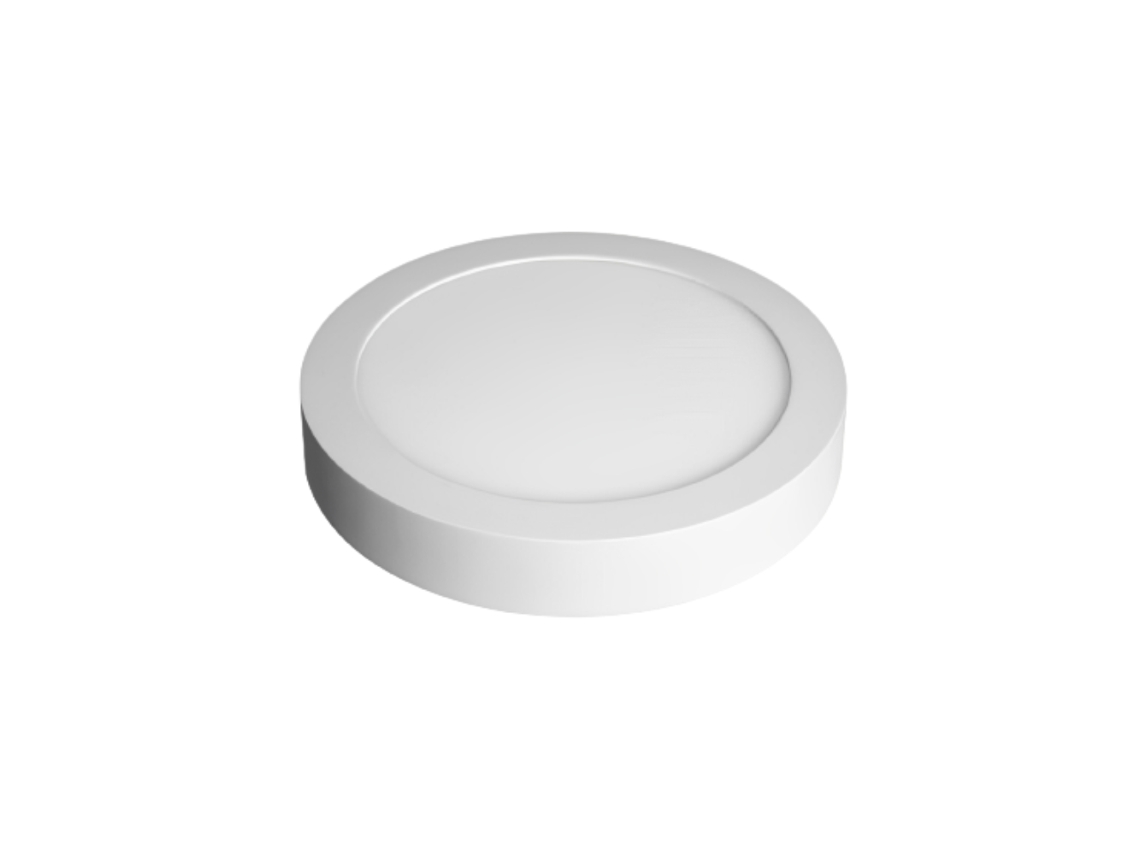 Panel Led Superficie Redonda/Downlight 12W 6000K 950Lm LED7