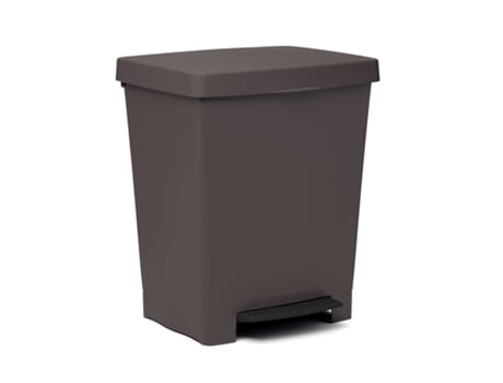 TATAY Cubik - Cubo de Basura 23L con Apertura a Pedal. Marrón