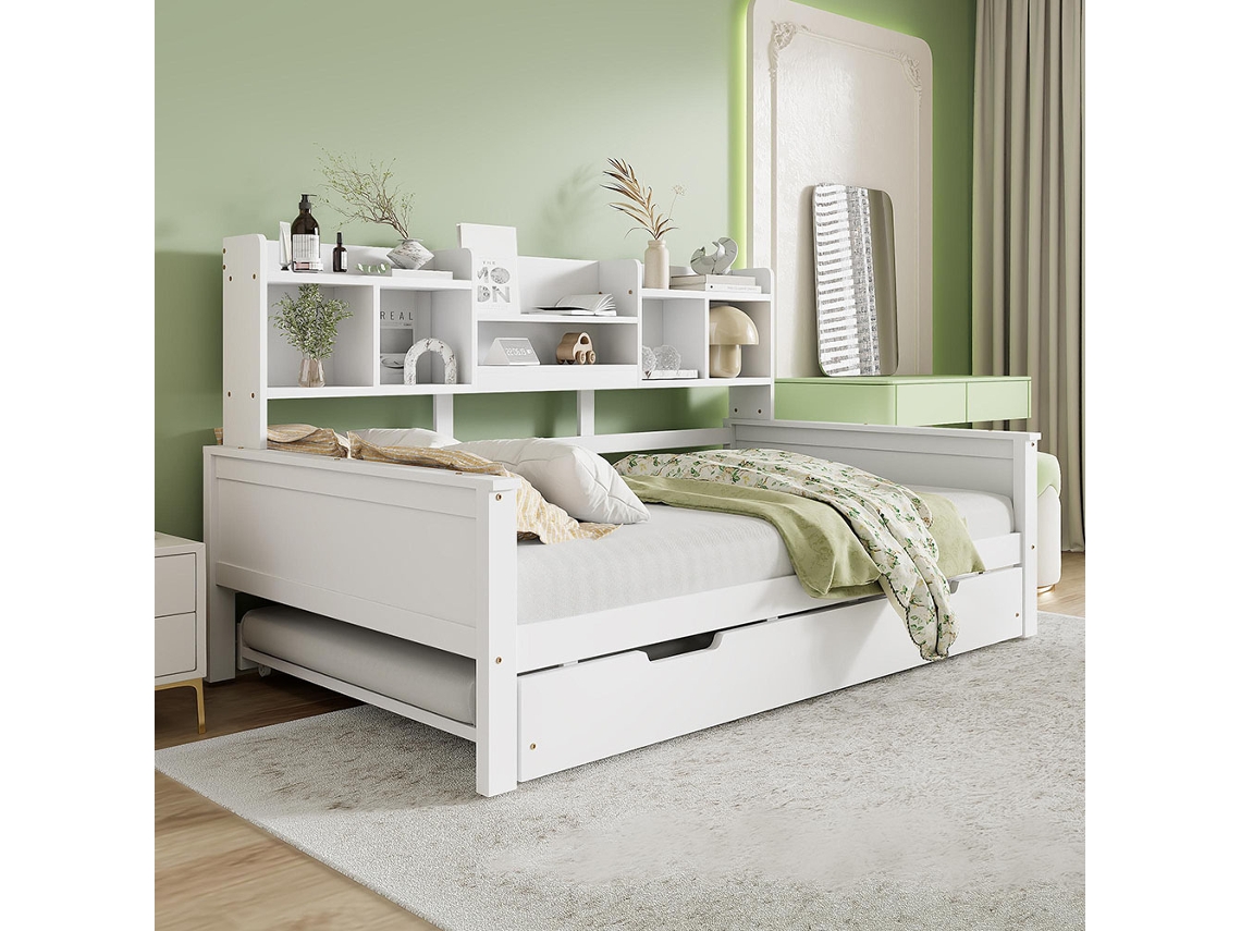 Sofá Cama Individual Extraíble Gutent Blanco (90x200cm)