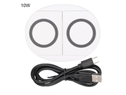 Cargador Inalámbrico (carga Dual, Carga Rápida) 2020 Nuevo Cargador Inalámbrico De Escritorio K8 5w 10w Cargador Inalámbrico Dual Para Teléfonos Móviles De Carga Rápida