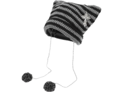 Gorro de punto con orejas de gato para mujer y hombre, para uso en interiores.