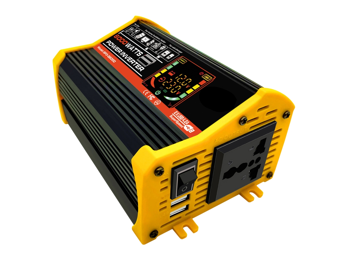 Inversor de onda sinusoidal modificada 6000w 12v 220v con USB