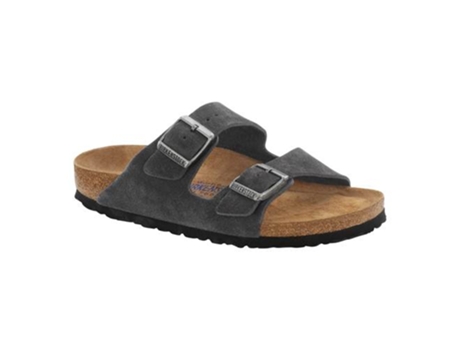 Chanclas BIRKENSTOCK Arizona Soft Piel para Unisex (44 - Gris)
