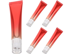 Lot De 5 Tubes Cosmétiques Souples 20g Con Bille De Massage Triple Rouleau, Rechargeables Aluminium