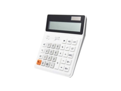 Calculadora de oficina de 12 dígitos con energía solar y de batería, pantalla LCD grande y botones grandes, calculadora financiera básica