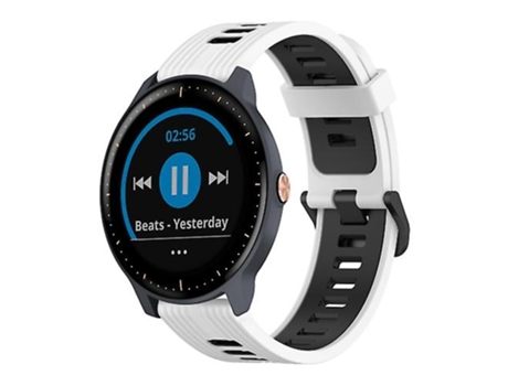 Correa Smartwatch Para Garmin Vivoactive 3 Music 20Mm Blanco-Negro VENISYMLIS