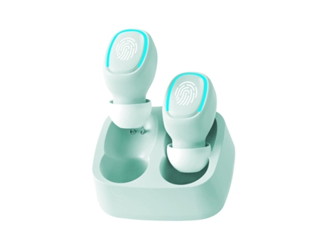 Auriculares Bluetooth True Wireless Toques Macaron Color Mini Verde Invisible