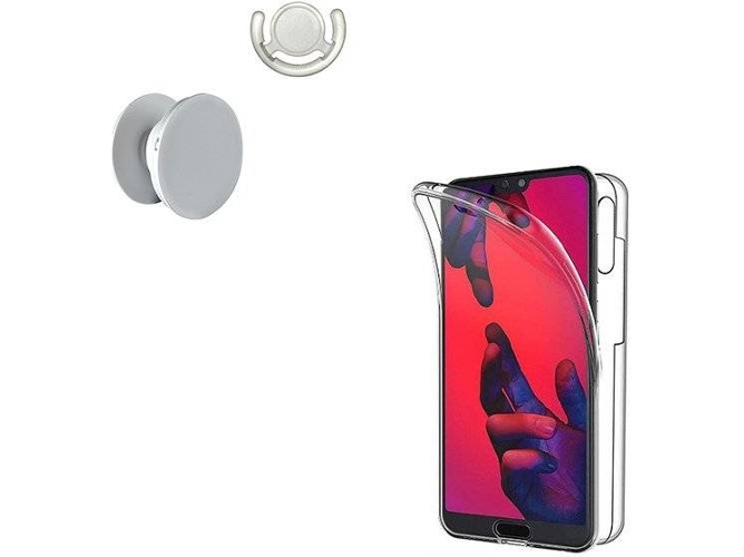 Kit Carcasa, PopSocket y Soporte Huawei P20 Pro 360º Transparente