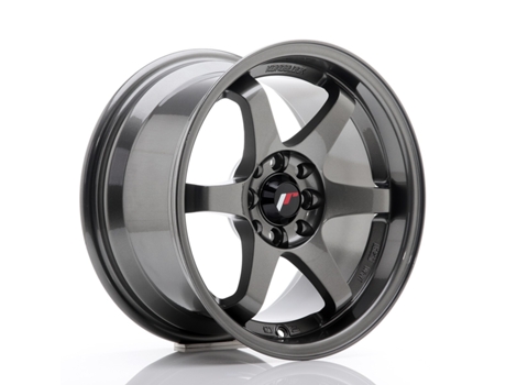 Llanta Japan Racing Jr3 15''X8 Et 25 4X114,3 4X100 Cb 73,1 Gun Metal