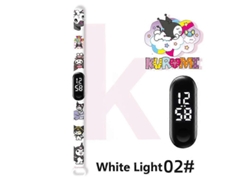 Reloj deportivo inteligente para niños, pulsera digital impermeable, diseño de bicicleta eléctrica Kuromi Ly