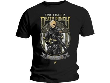 T-shirt FIVE FINGER DEATH PUNCH (M - Negro)