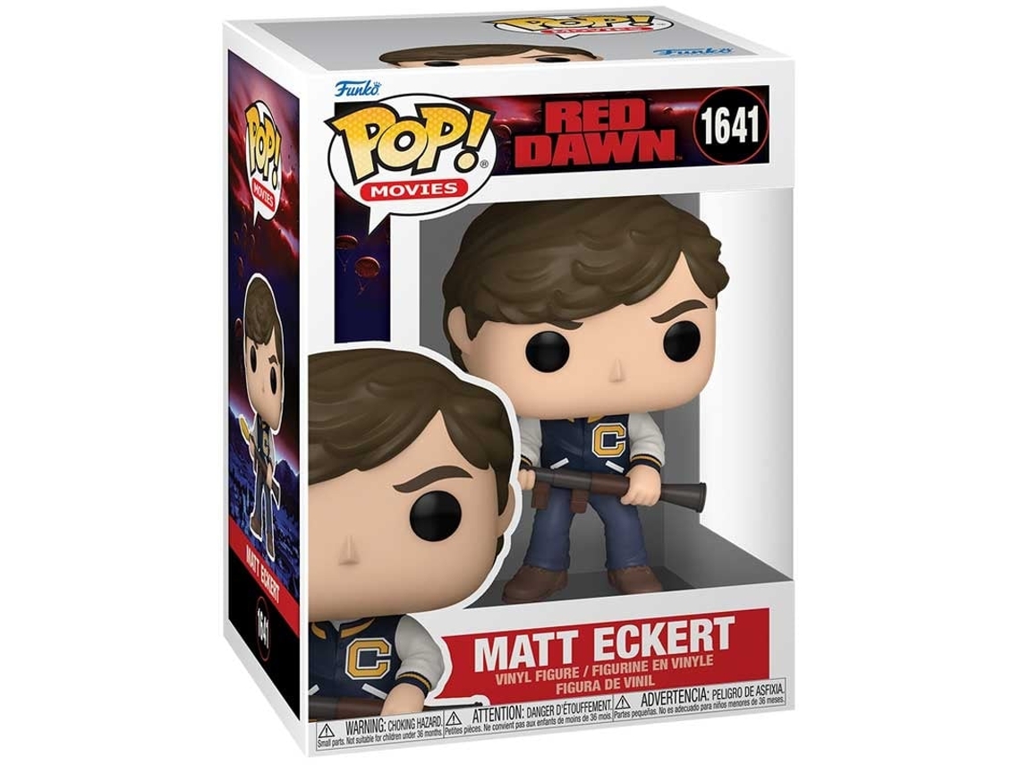 Funko Pop! Figura coleccionable de Matt Eckert Red Dawn para fanáticos de la película.