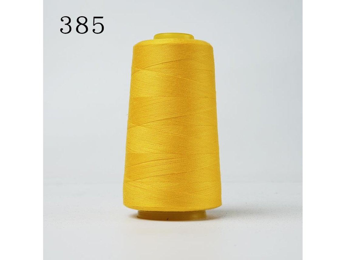 (amarillo) Hilo De Bordar De Poliéster De Alta Velocidad De 3000 Yardas/402, Para Máquinas De Coser Domésticas.