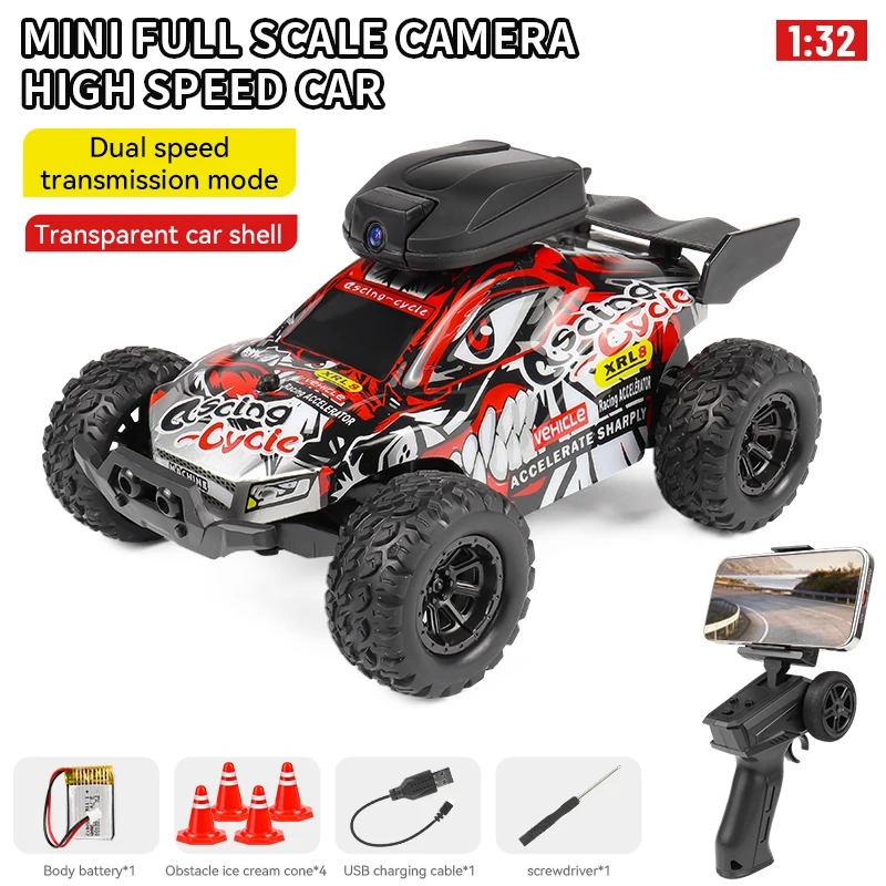 (rojo) Coche De Control Remoto De Alta Velocidad De 2,4 G Con Acelerador Proporcional Y Velocidad Alta/baja