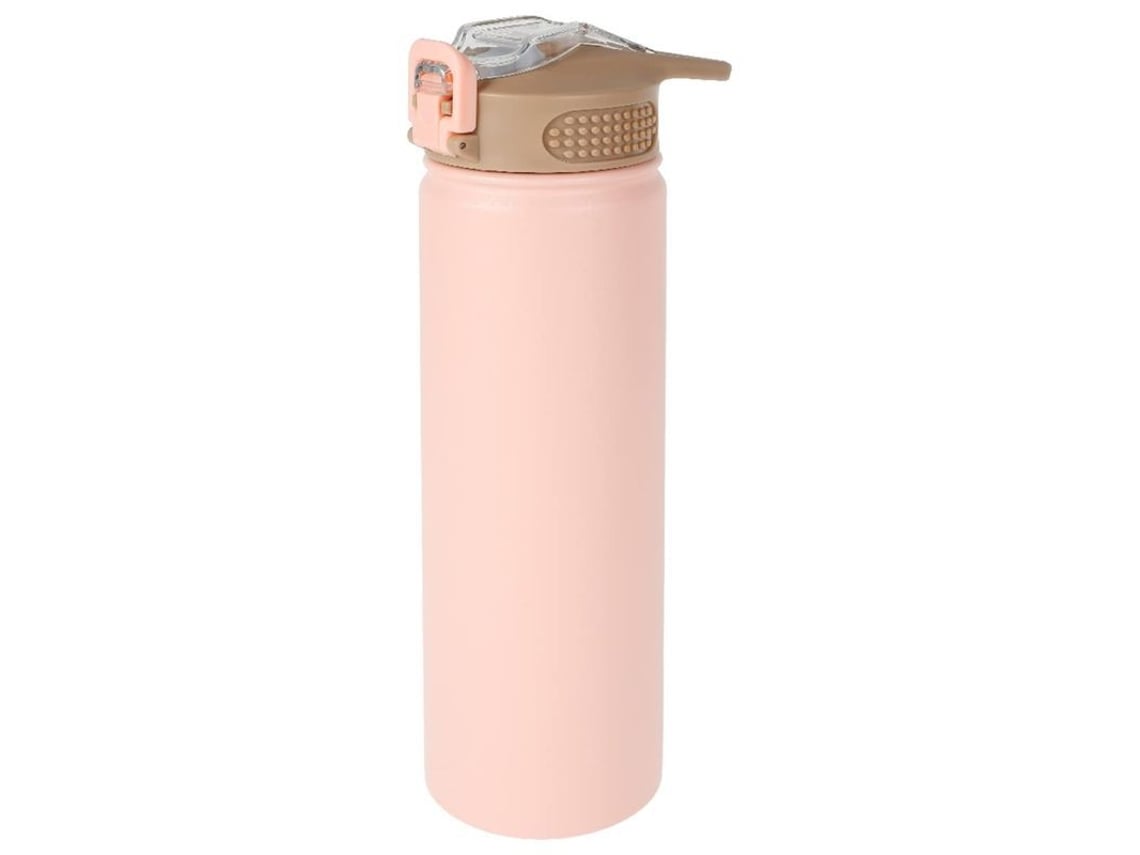 Caneca térmica em aço inoxidável 2026 com alça, base antiderrapante, grande capacidade de 750ml (rosa)