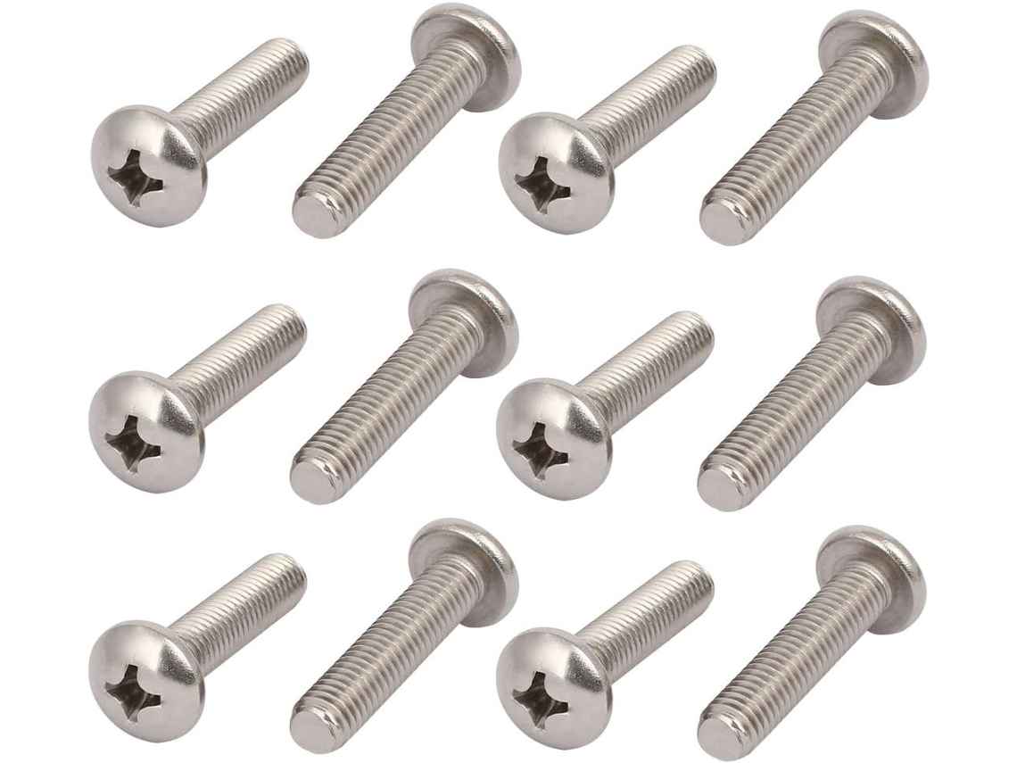 Protectores para destornilladores Phillips de acero inoxidable 304 M8x35mm, 12 unidades CHABERLU