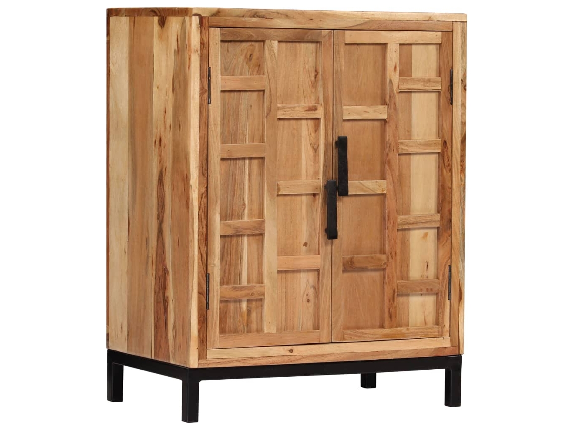 Lovely Home Aparador en Madera de Acacia Maciza 60X35X76 Cm Marrón