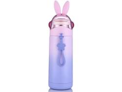 Termos Infantiles Con Conejitos Adorables, Termos De Acero Inoxidable, Tazas De Café De Viaje, Tazas Moradas Resistentes*